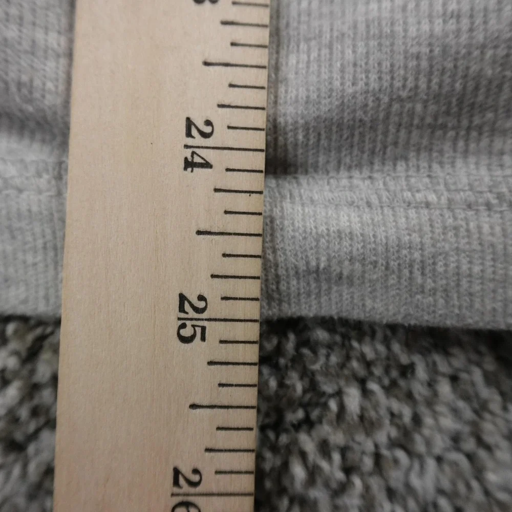 Banana Republic Hoodie Mens M‎ Gray Heather Henley Pullover Sweatshirt Preppy